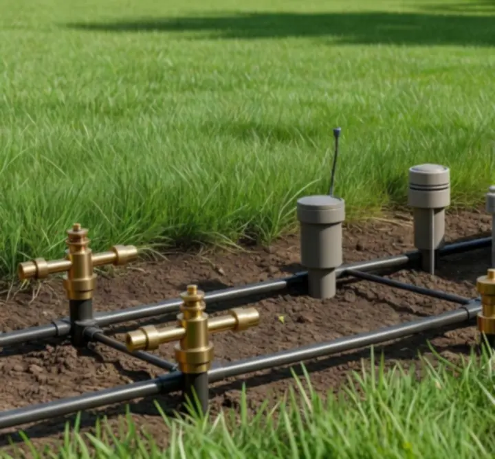 Zaawansowany system nawadniania z czujnikami wilgotności i sterownikami WiFi